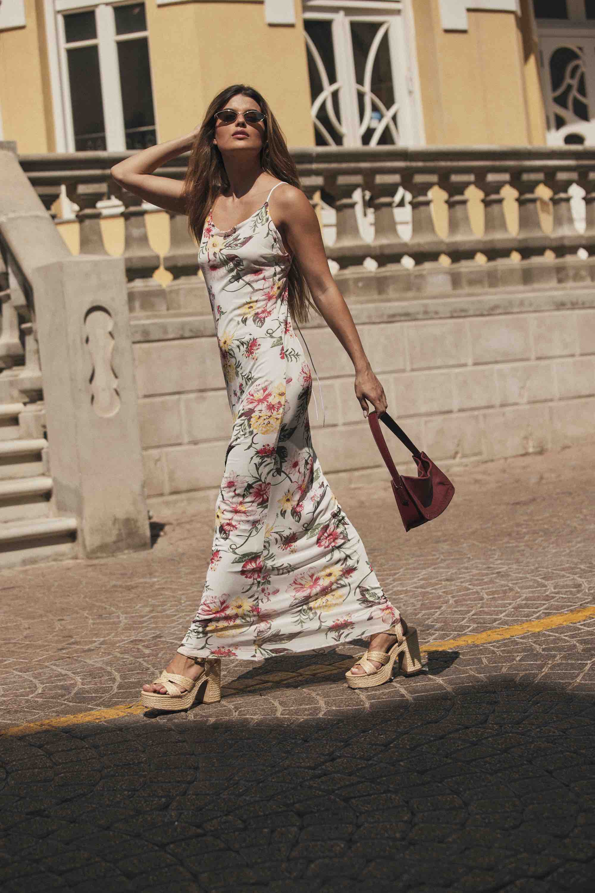 PETAL LONG DRESS