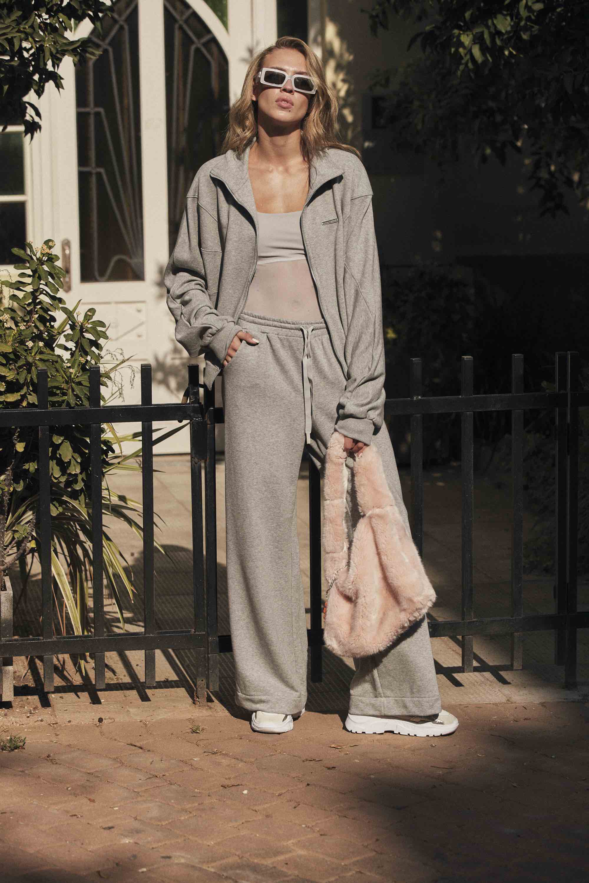 GRAY MELANGE SWEATPANTS