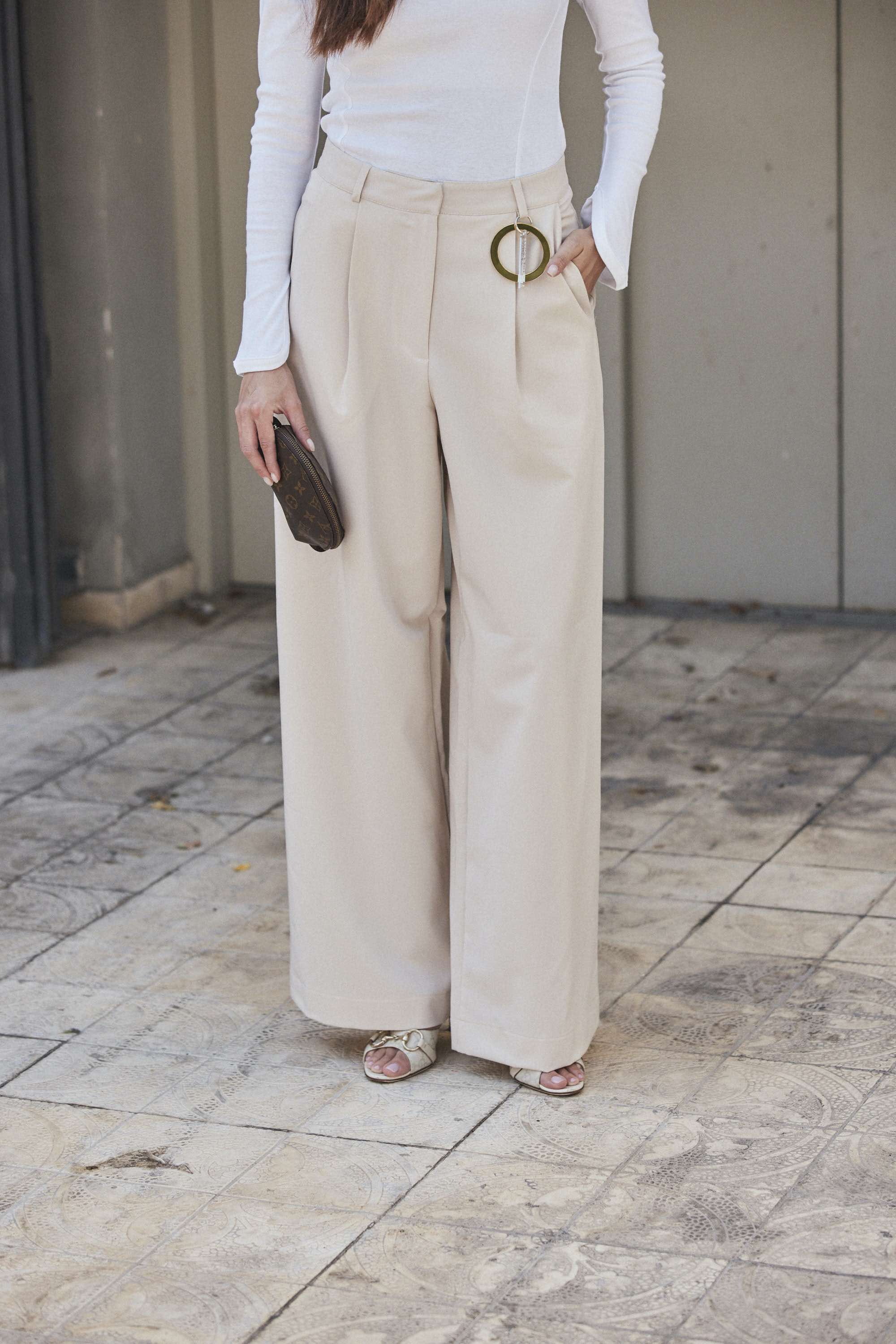 OFF WHITE TAILORED PANTS