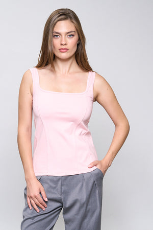 AMY PINK SILHOUETTE TOP