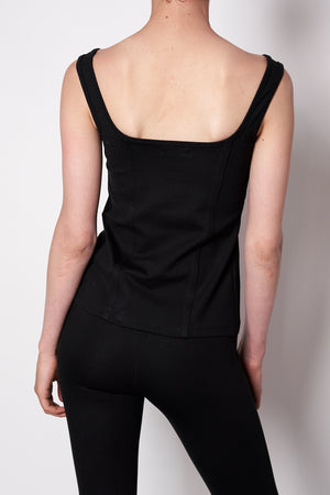 AMY BLACK SILHOUETTE TOP