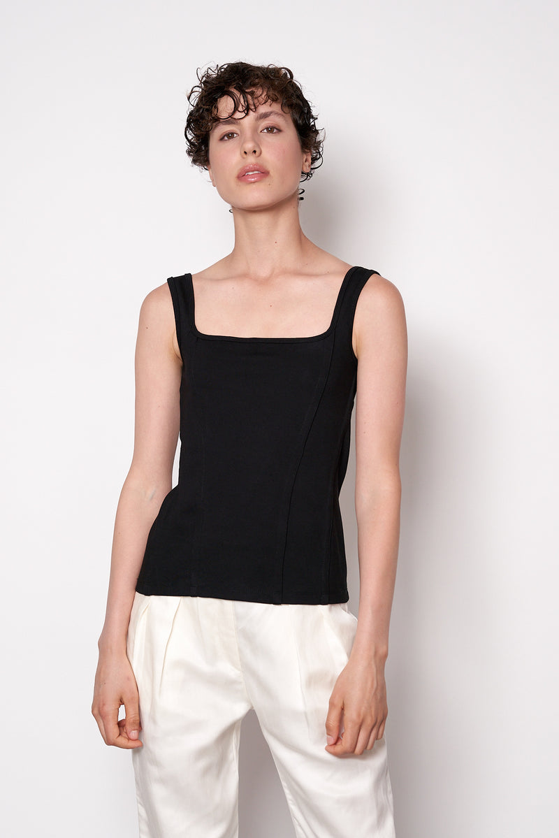 AMY BLACK SILHOUETTE TOP